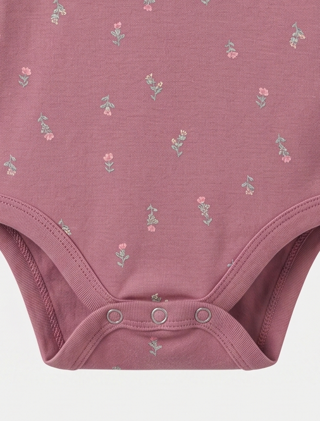 WINE FLORAL PRINTED ONESIE