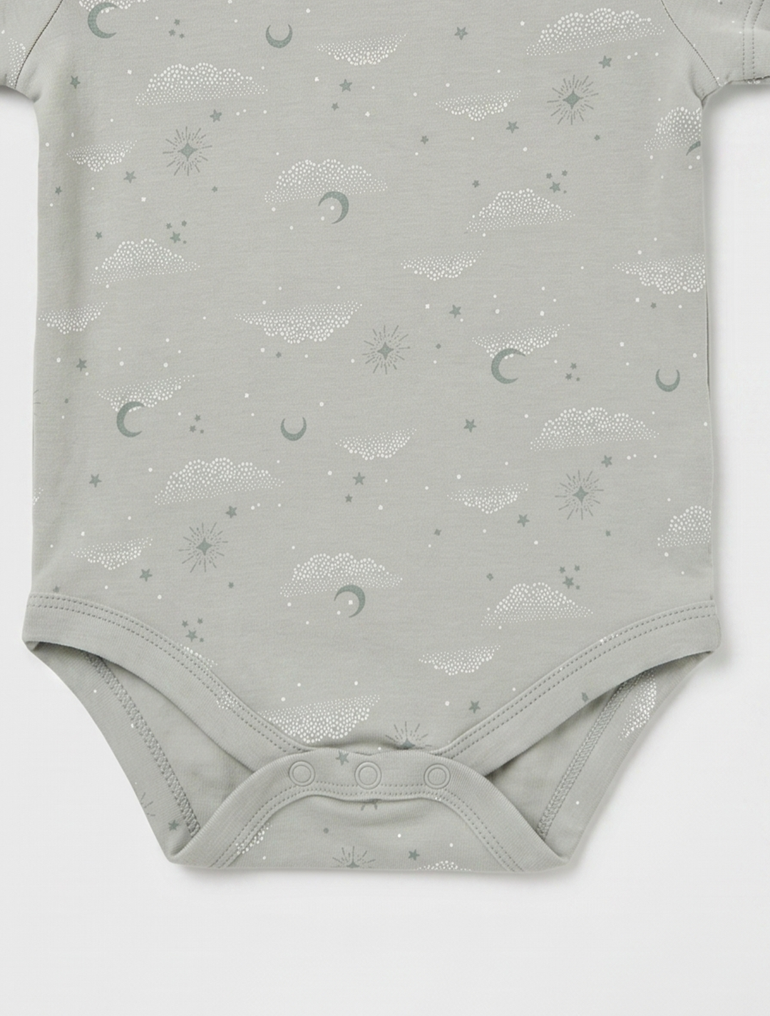 SAGE GREEN PRINTED ONESIE