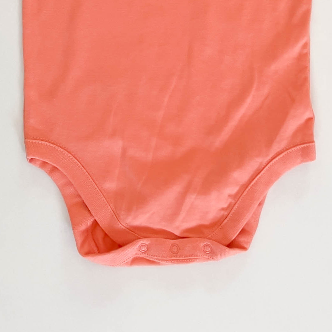 ORANGE PRINTED ONESIE
