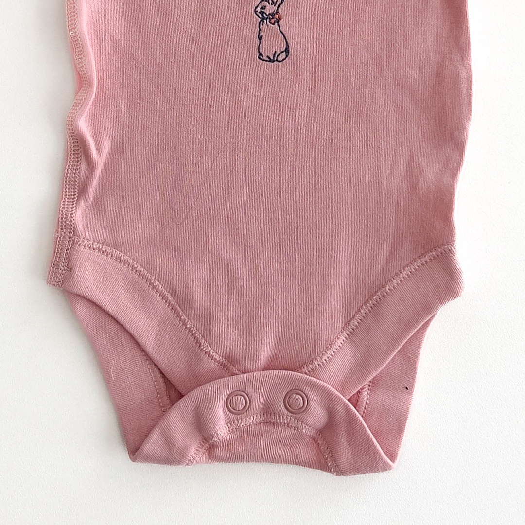 M&S PINK RABBIT ONESIE