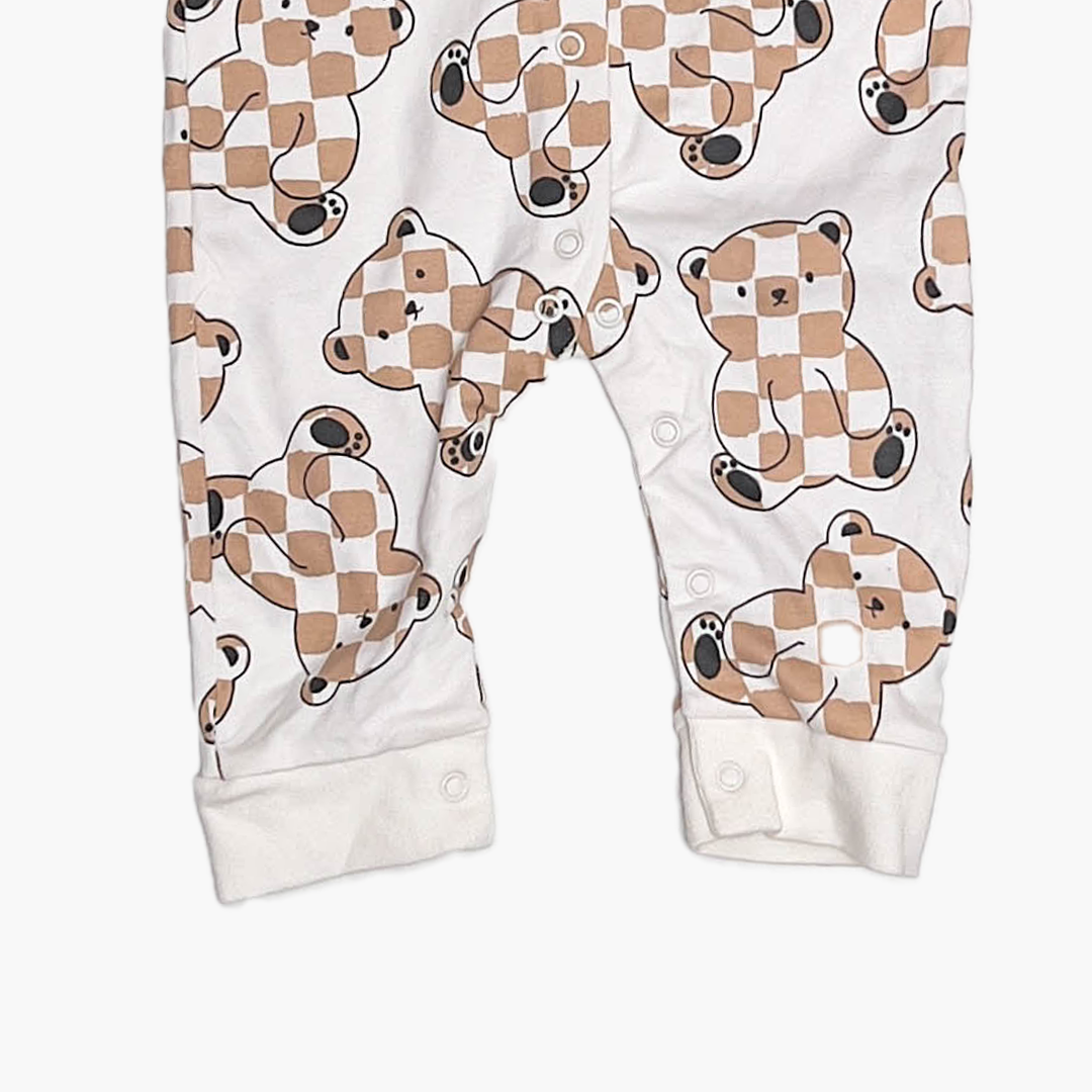 TEADDY BEAR PATTERNED ROMPER