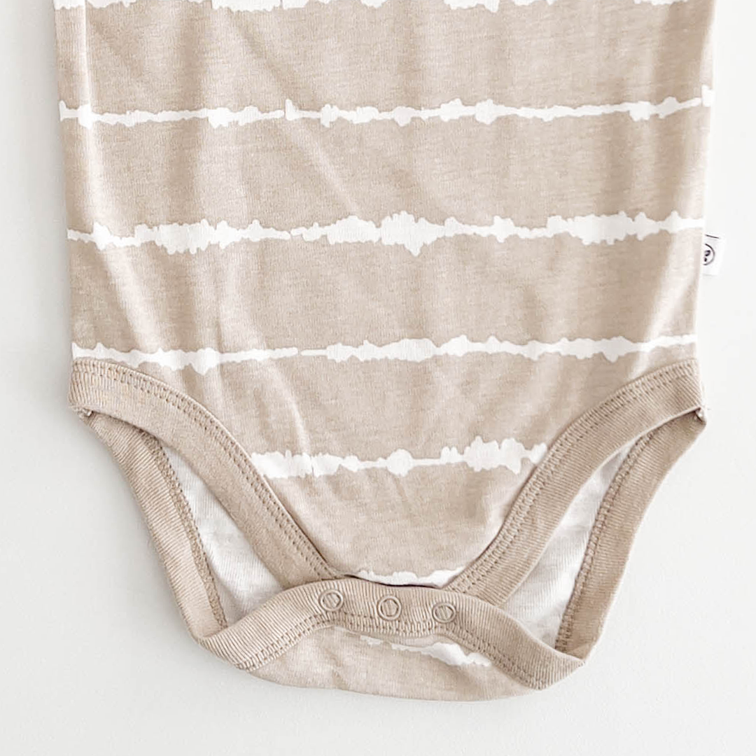 PASTEL LINED COTTON ONESIE