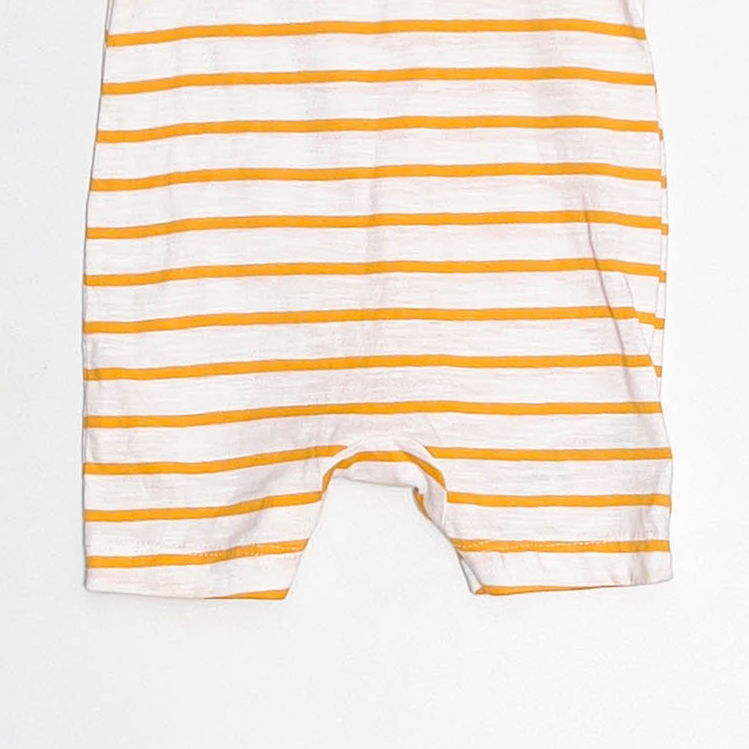 YELLOW STRIPED JUMPSUIT