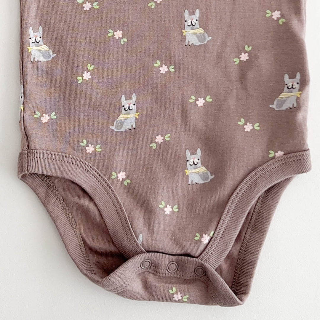 GREY PRINTED ONESIE