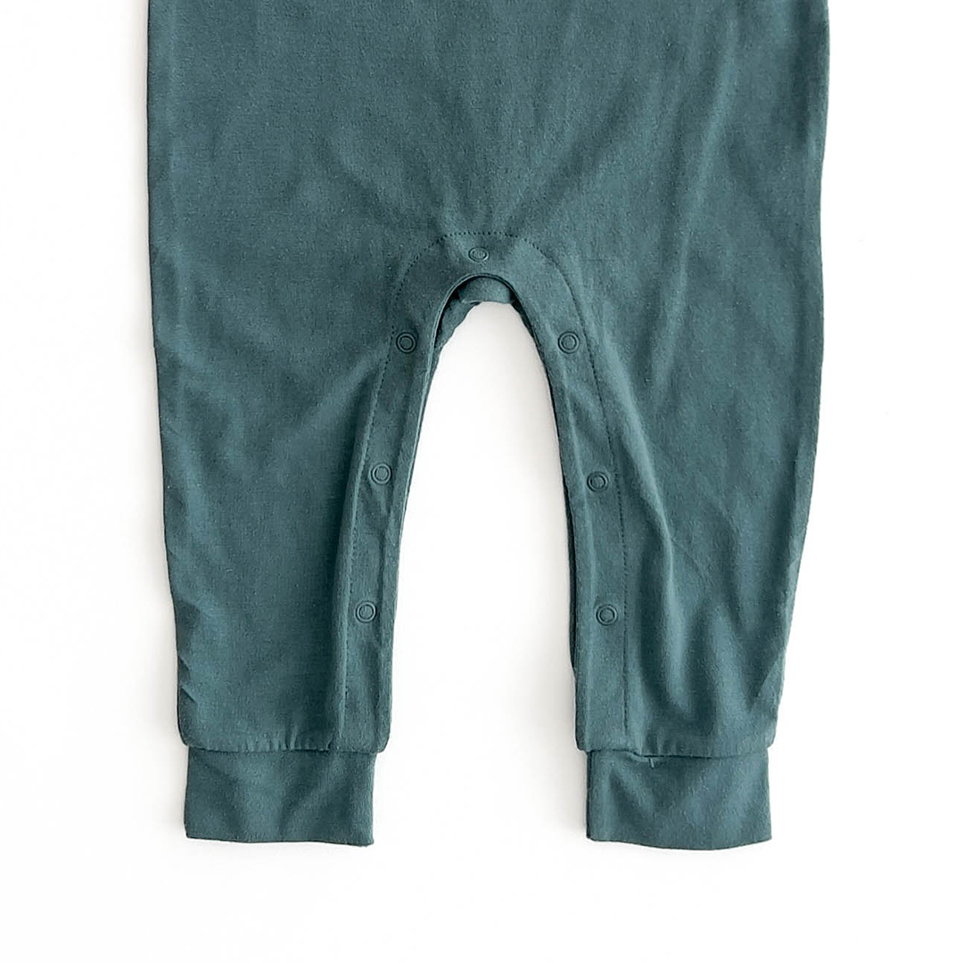 TEAL HALF SLEEVE ROMPER