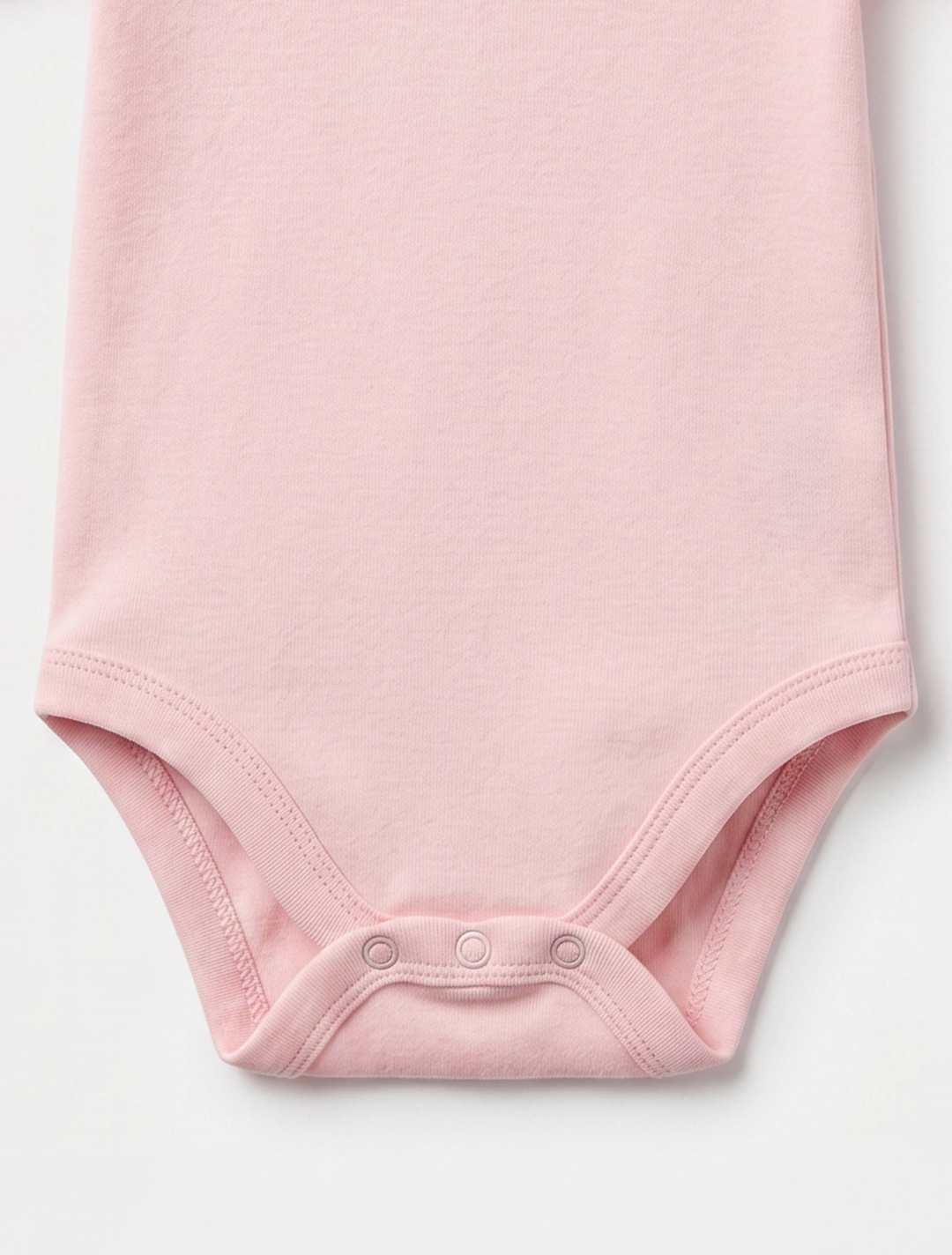 BABY PINK PLIAN ONESIE