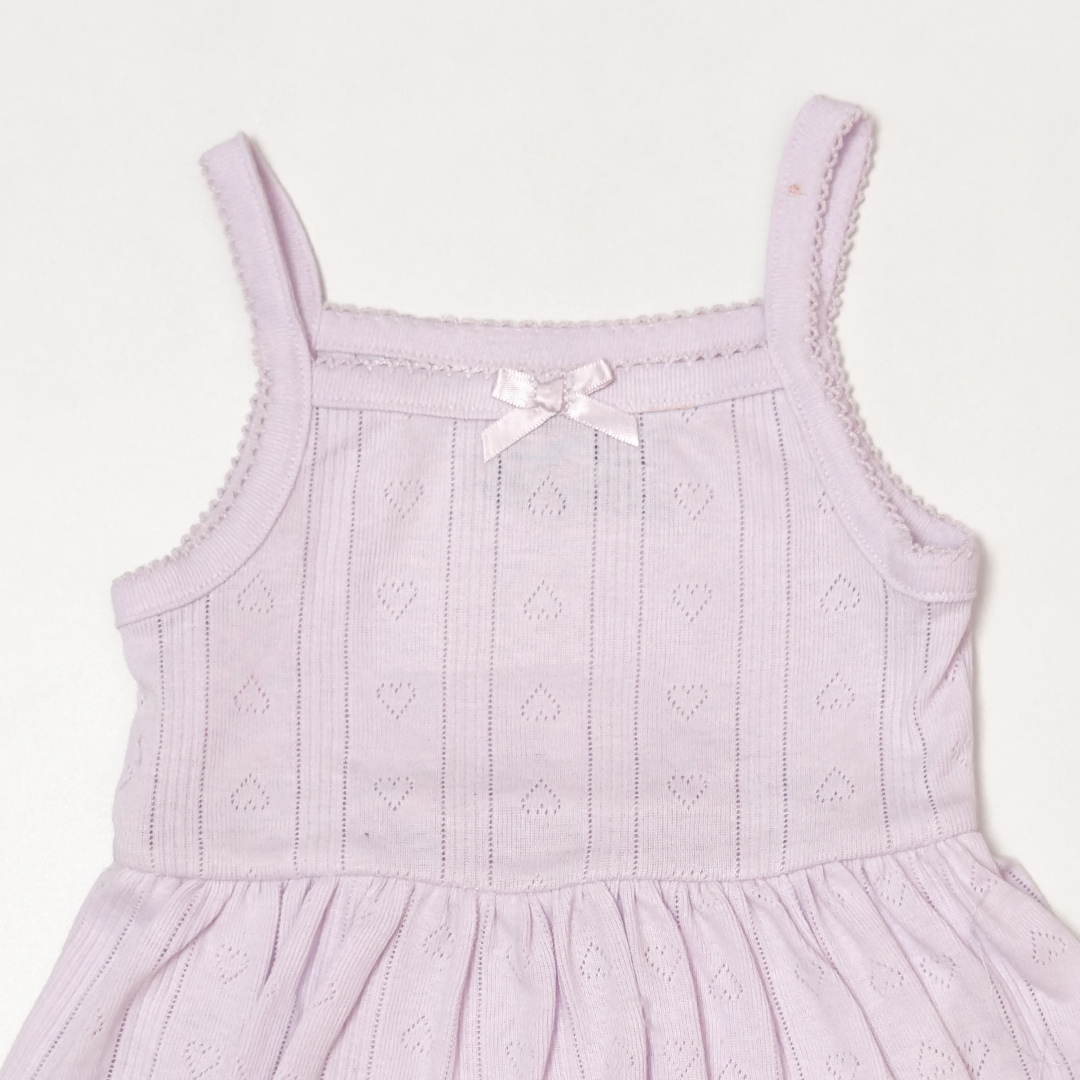 LAVENDER POINTELLE SUNSUIT
