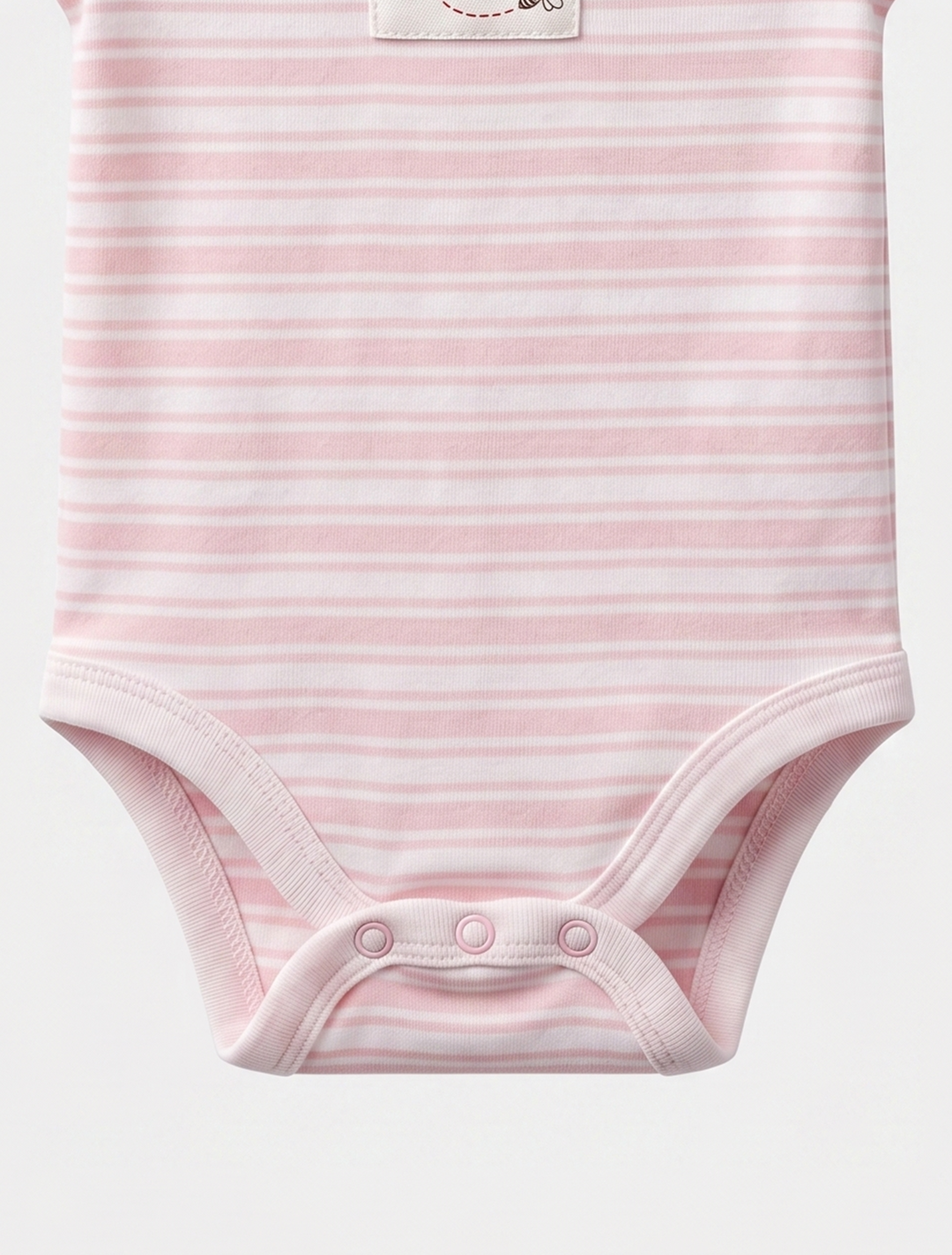 PINK WHITE STRIPED ONESIE