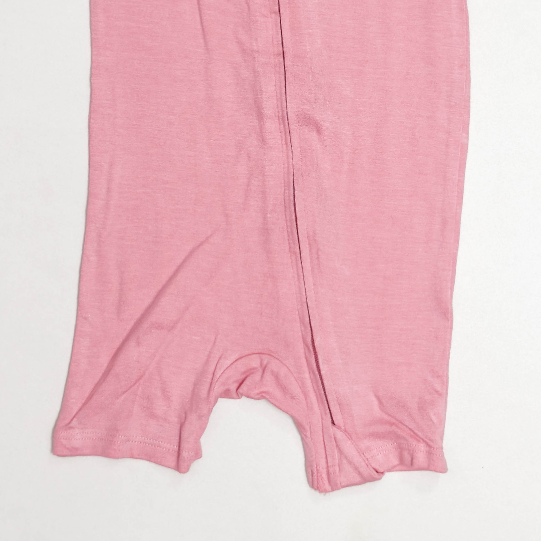 LBABY PINK VISCOUS ZIPPER JUMPSUIT
