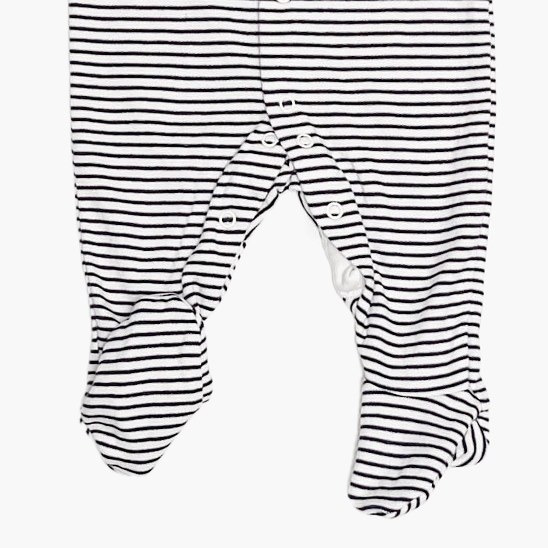 NAVY BLUE STRIPED SLEEPSUIT