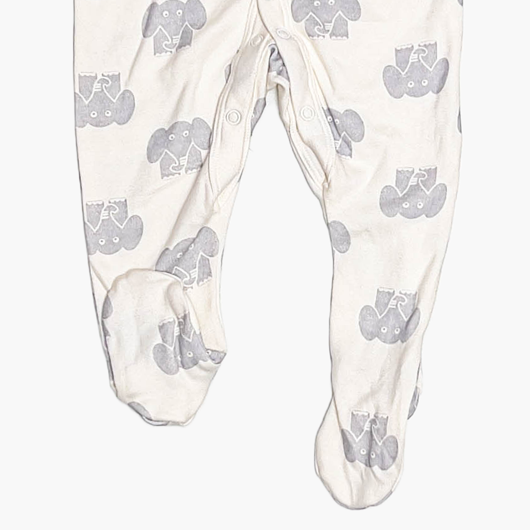 ELEPHANT PATTERNED SLEEPSUIT