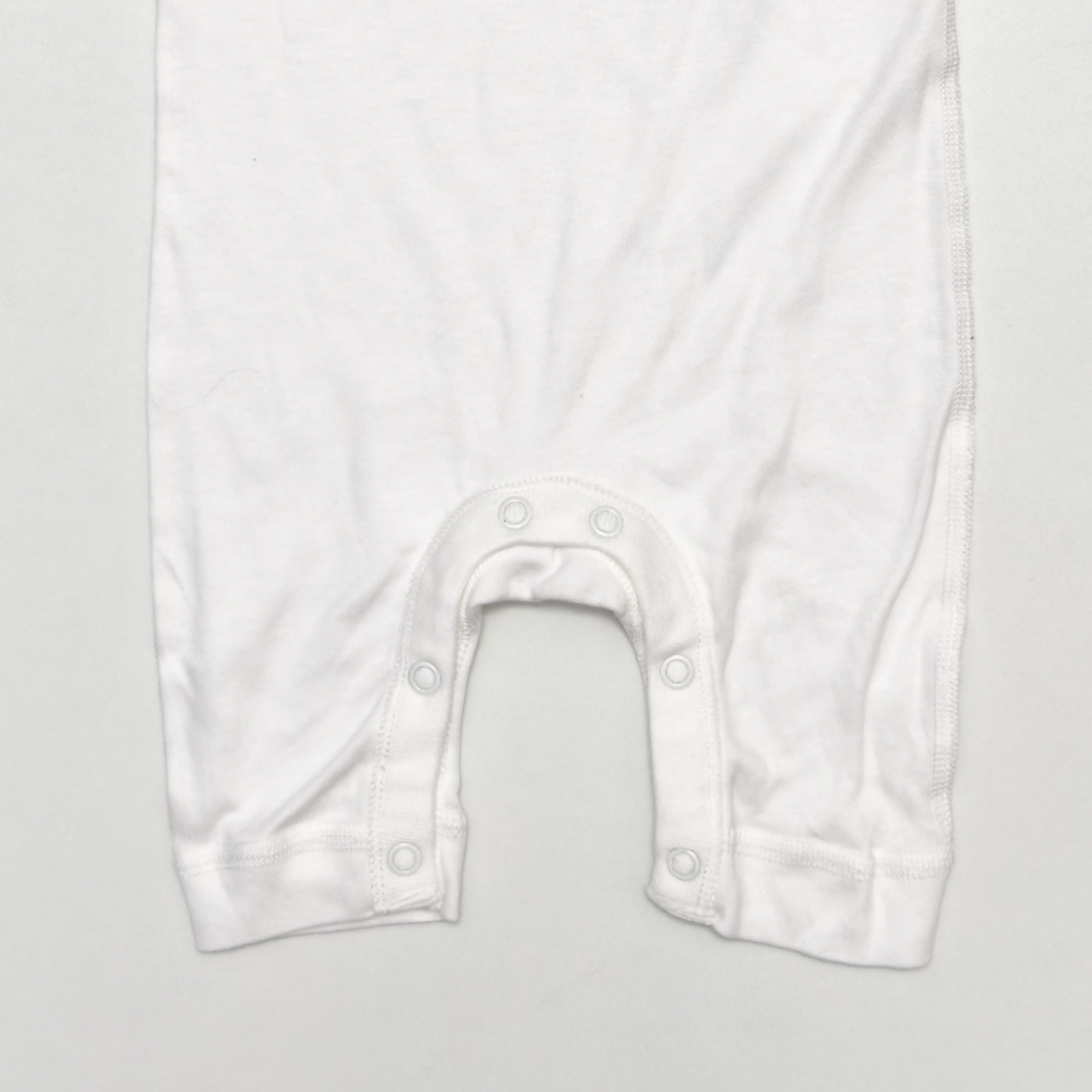WHITE PLAIN ROMPER