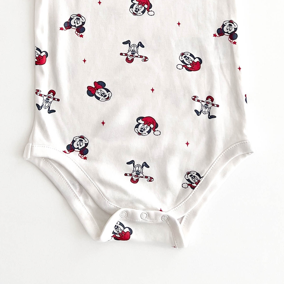 DISNEY BABY CHRISTMAS MICKEY MOUSE ONESIE