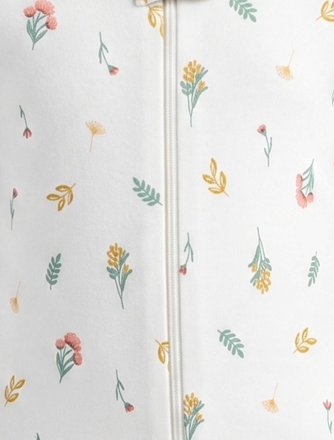 Mint green floral zipper sleepsuit