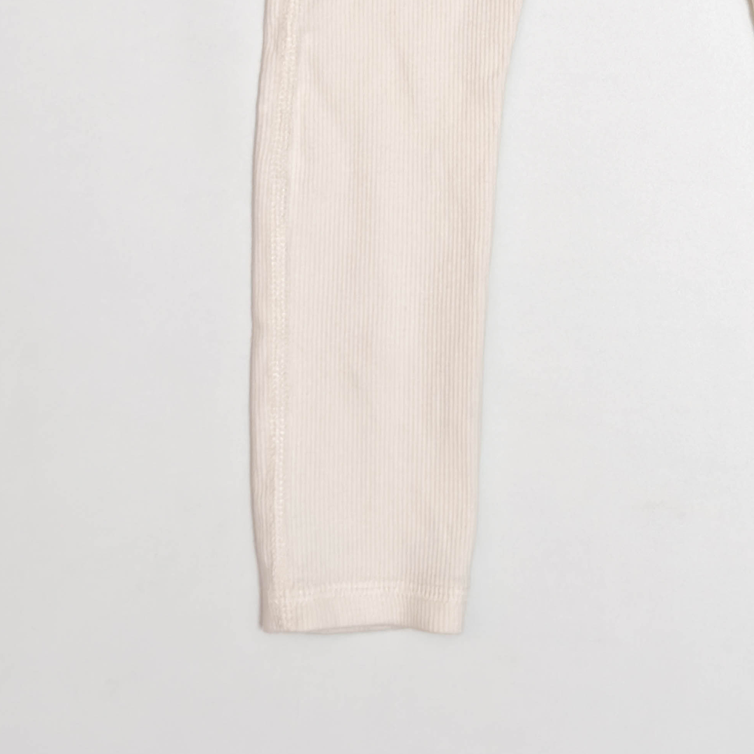 CREAM RIBBED PANT