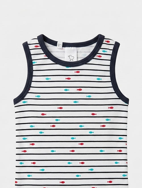 Black stripes onesie