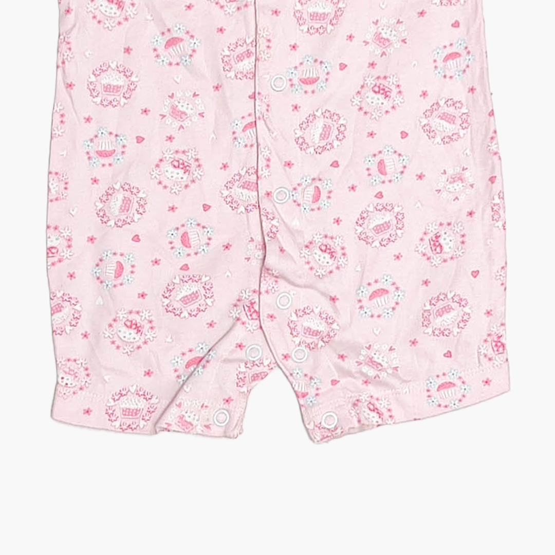 PINK CUPCAKE PATTERNED JUMPSUIT