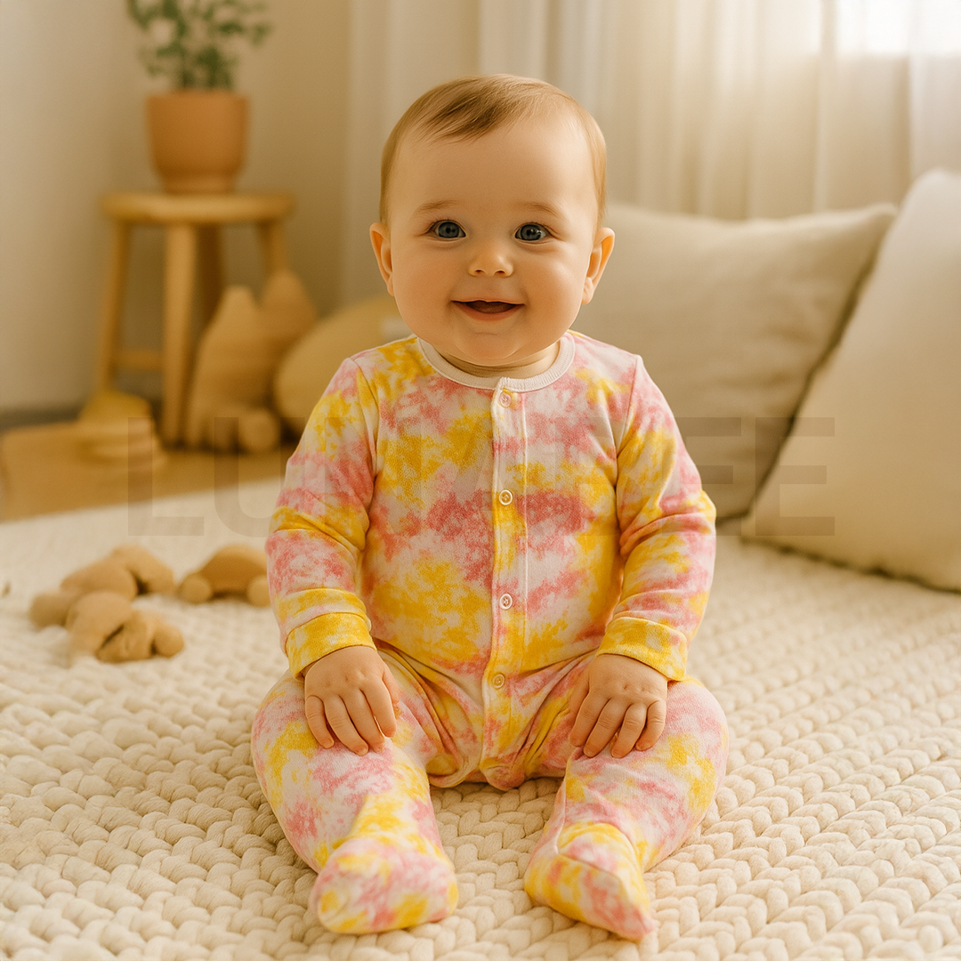 YELLOW DYED SLEEPSUIT