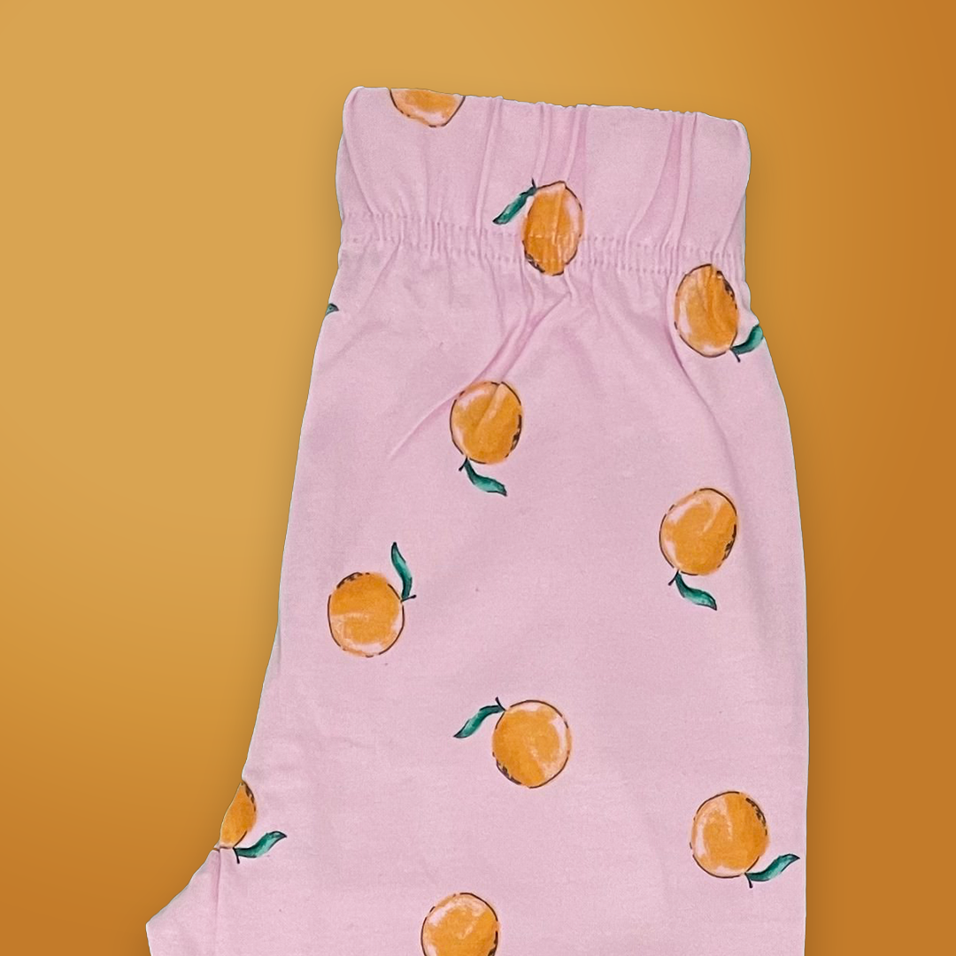 Orange printed co ord set