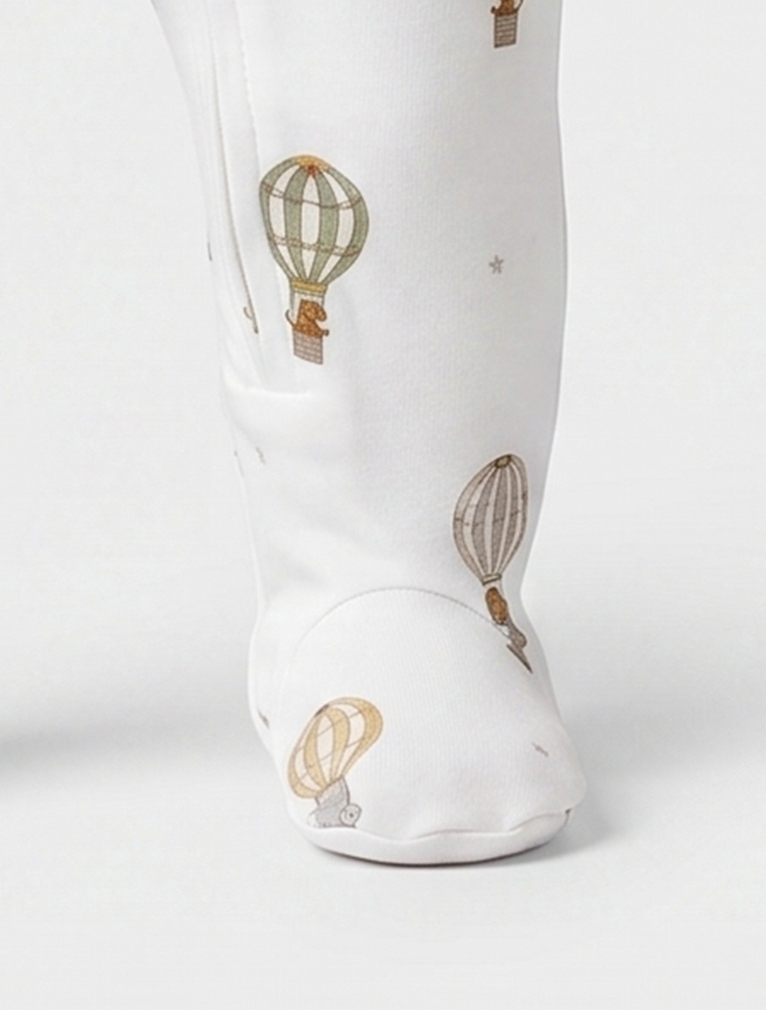 White airballoon printed sleepsuit
