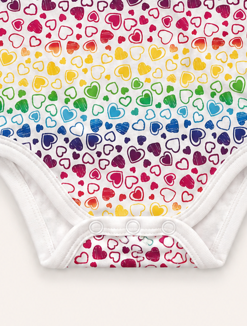 Multicolour printed onesie