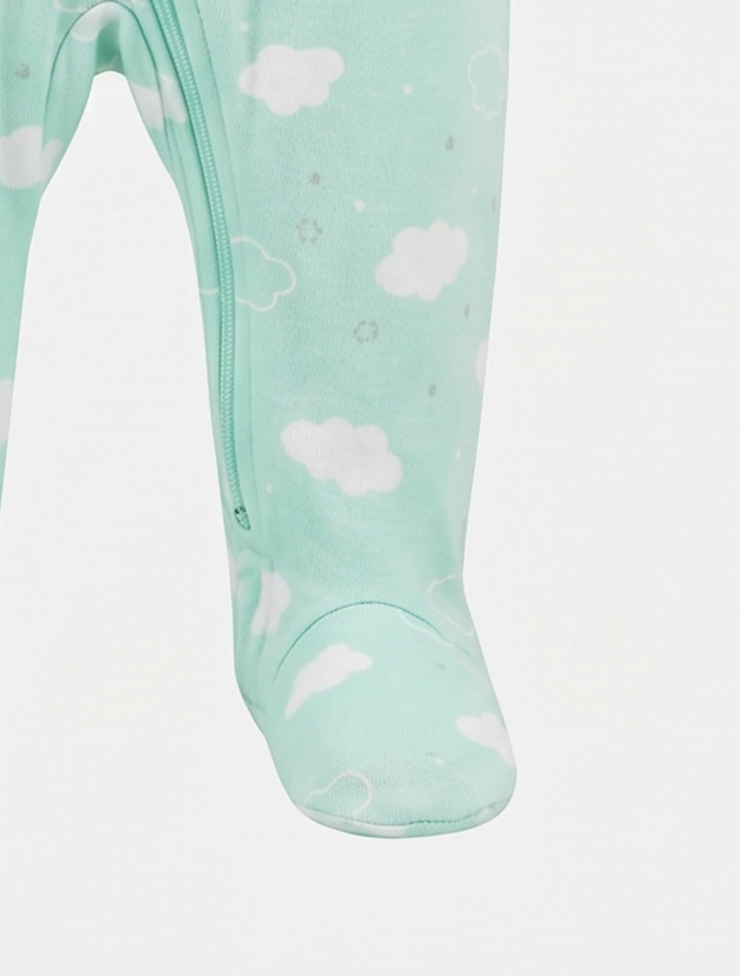 Mint green zipper sleepsuit