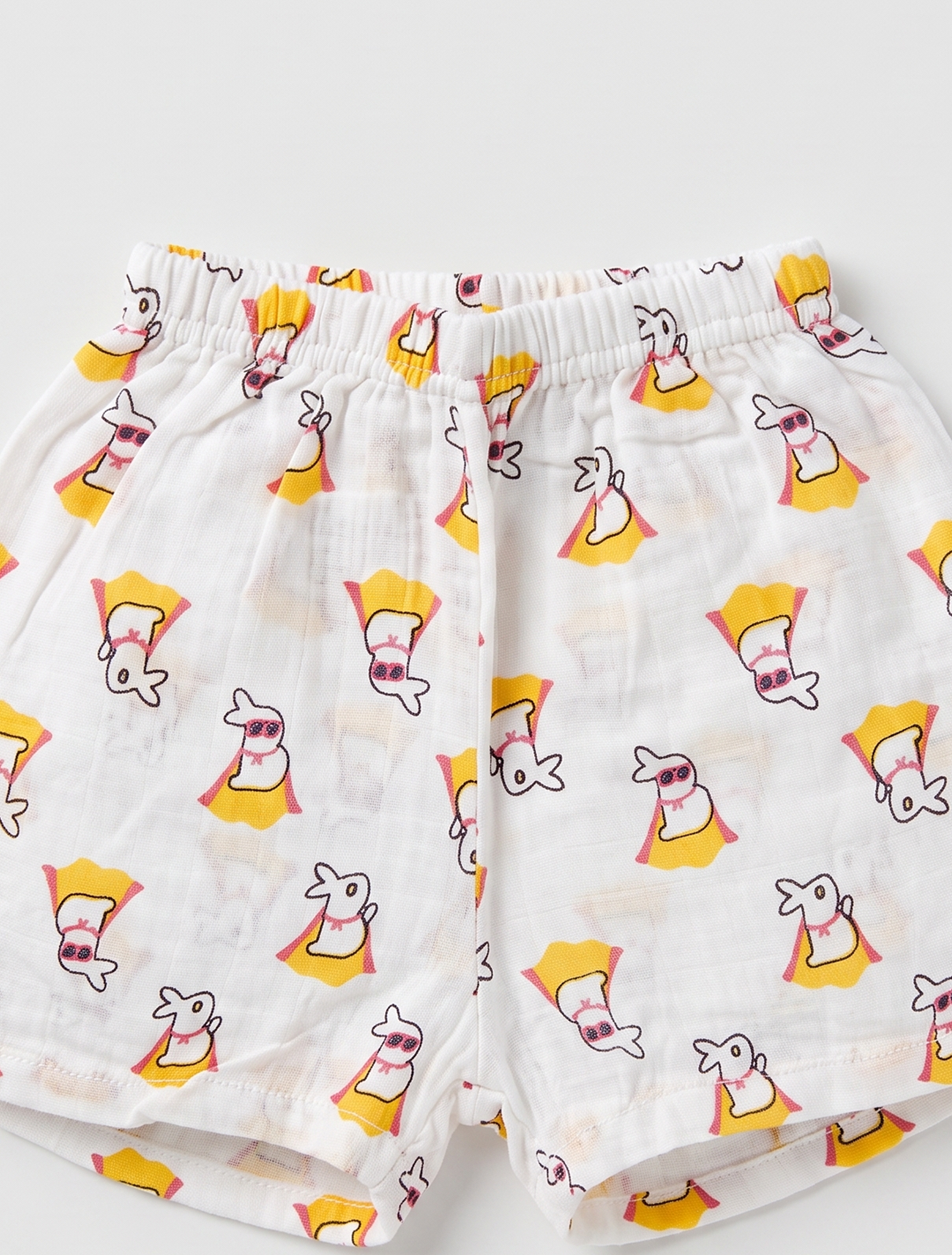 Printed Muslin Shirt & Shorts Co-ord Set – Super Hero