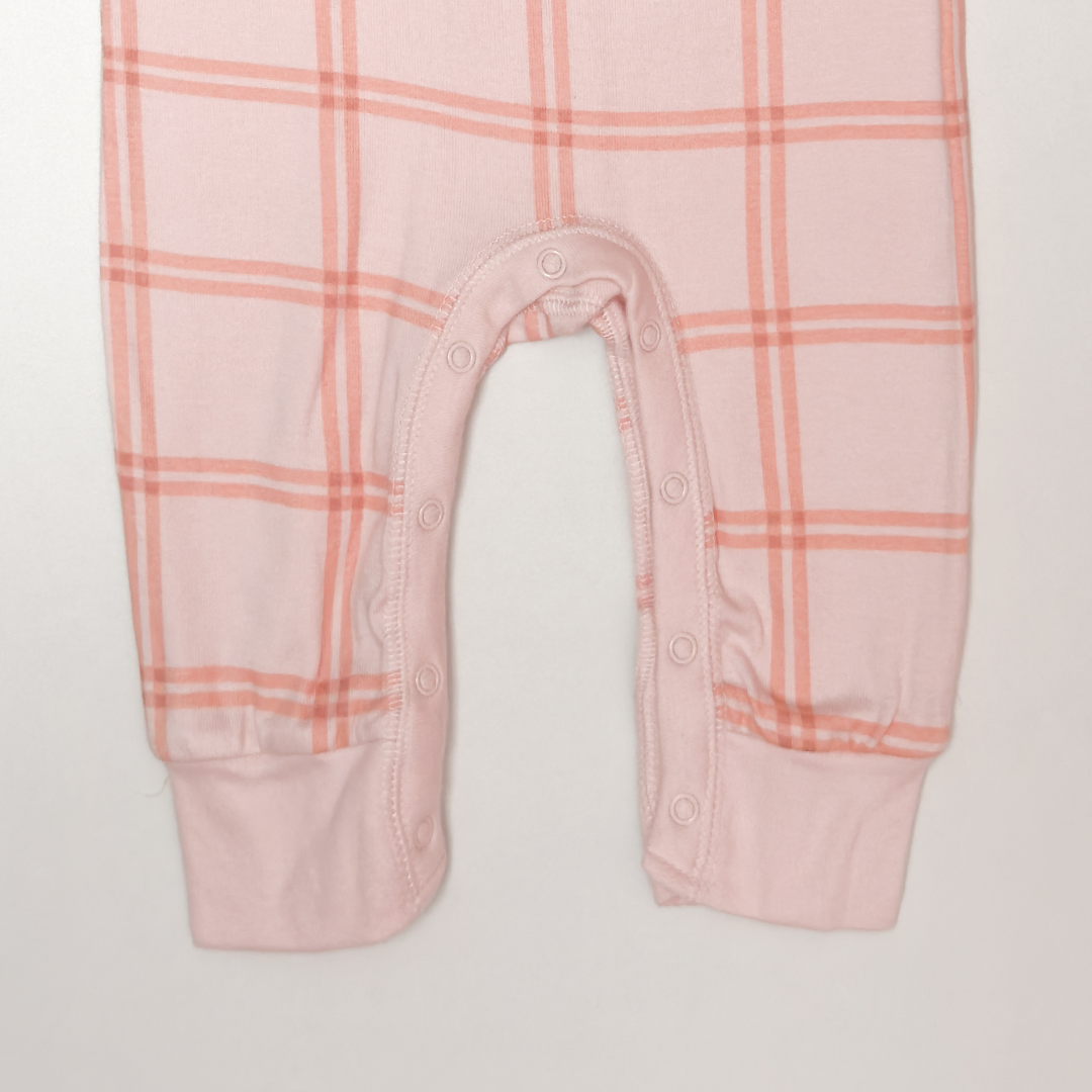 PASTEL PINK CHECK ROMPER