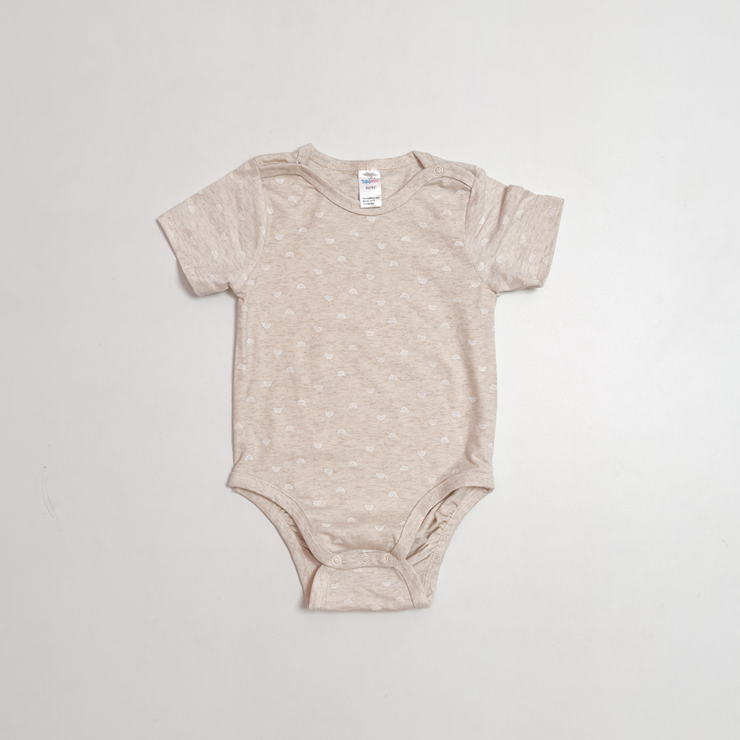 BEIGE RAINBOW PRINTED ONESISE