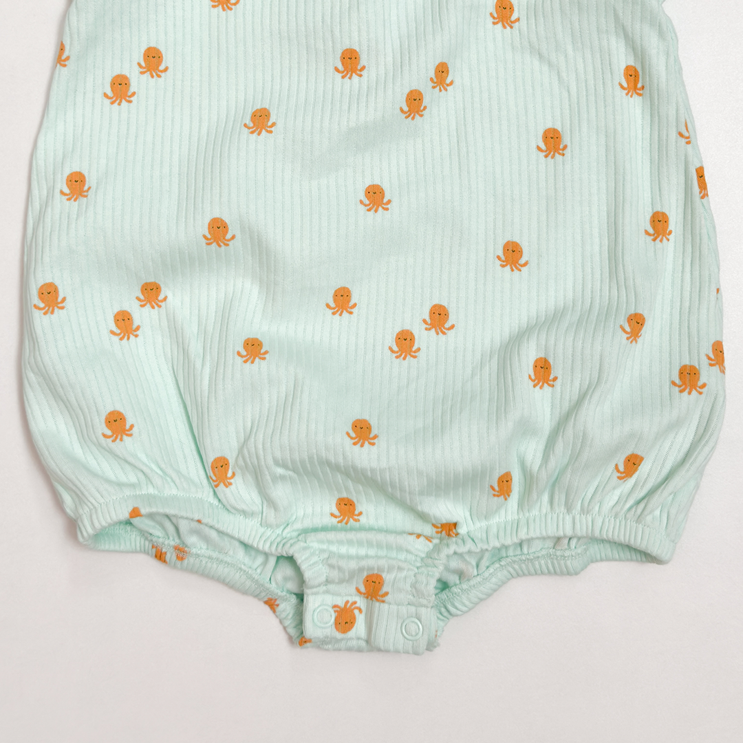 MINT GREEN RIBBED ONESIE