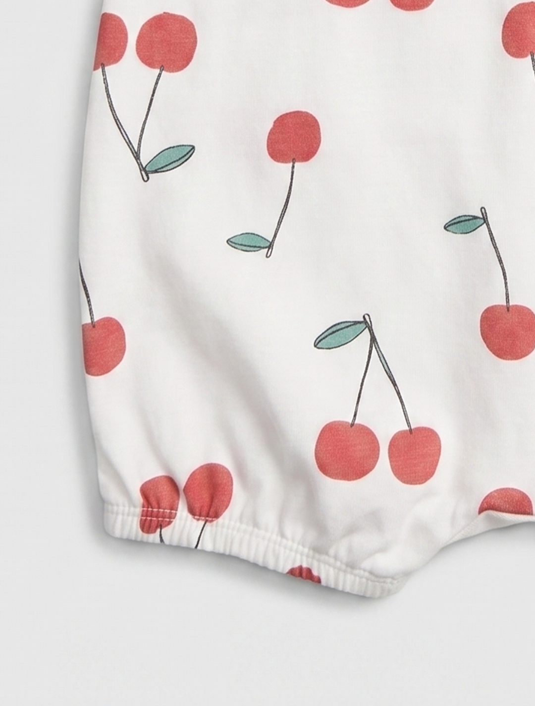 Cherry white printed jumpsuit