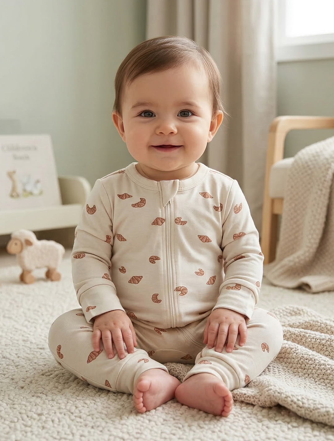 CROISSANT ZIPPER VISCOUS ROMPER