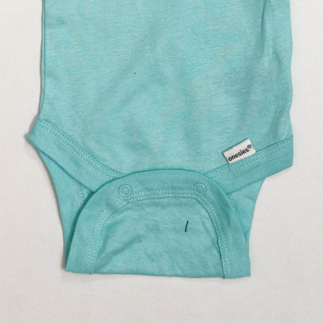 BLUE PRINTED BABY ONESIE