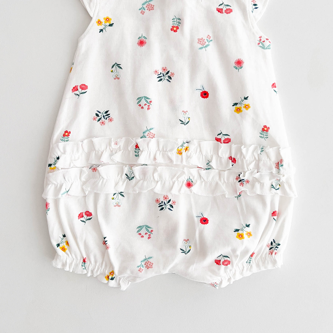 WHITE FLORAL CARTER'S JUMPSUIT