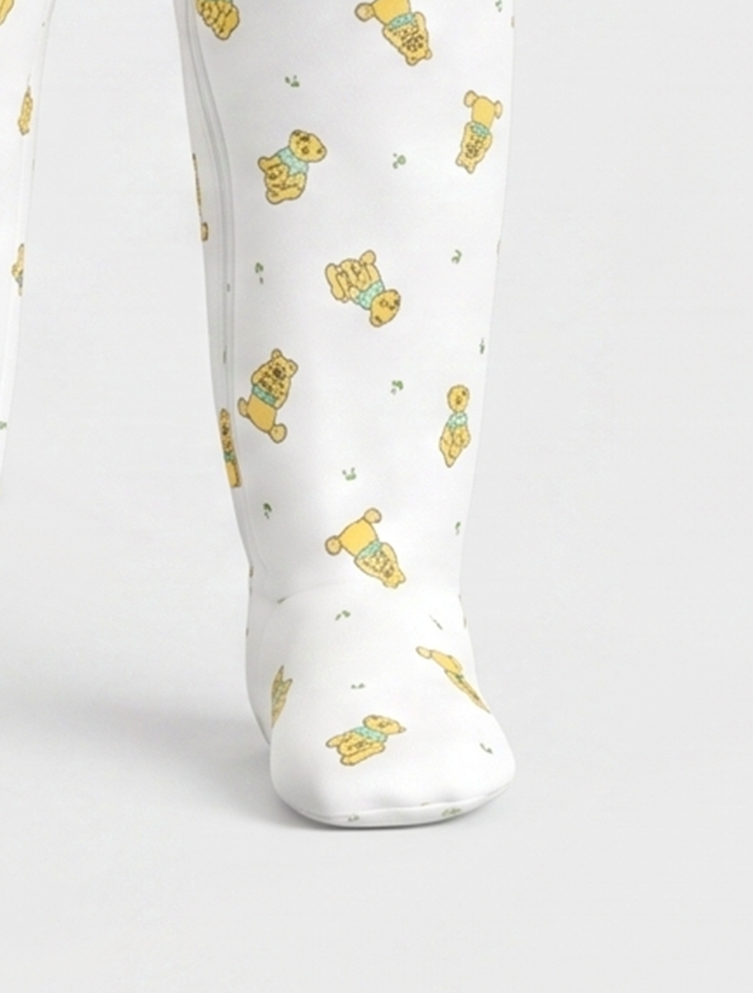 Phoo patterned zipper sleepsuit