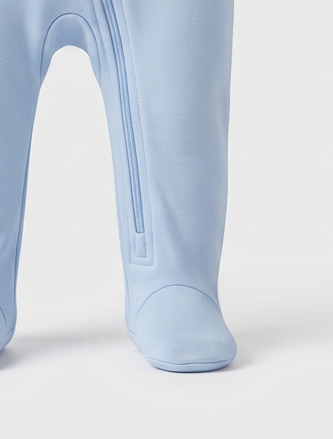 Blue zipper boys sleepsuit