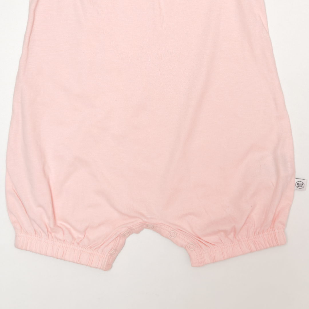 PINK PEACH RUFFLED JUMPSUIT