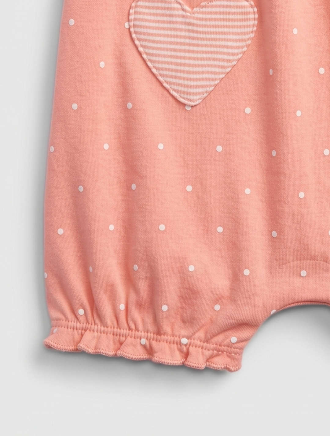 Peach polka dotted fancy jumpsuit
