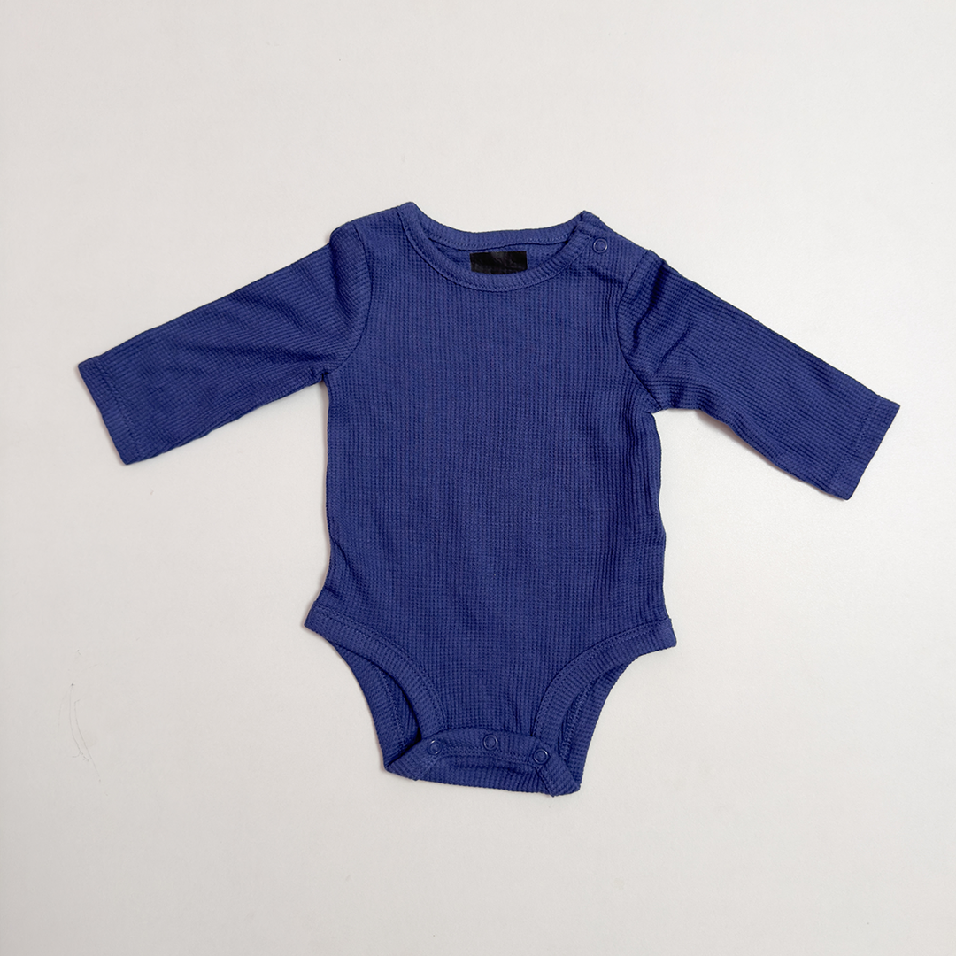 BLUE KNITTTED ONESIE