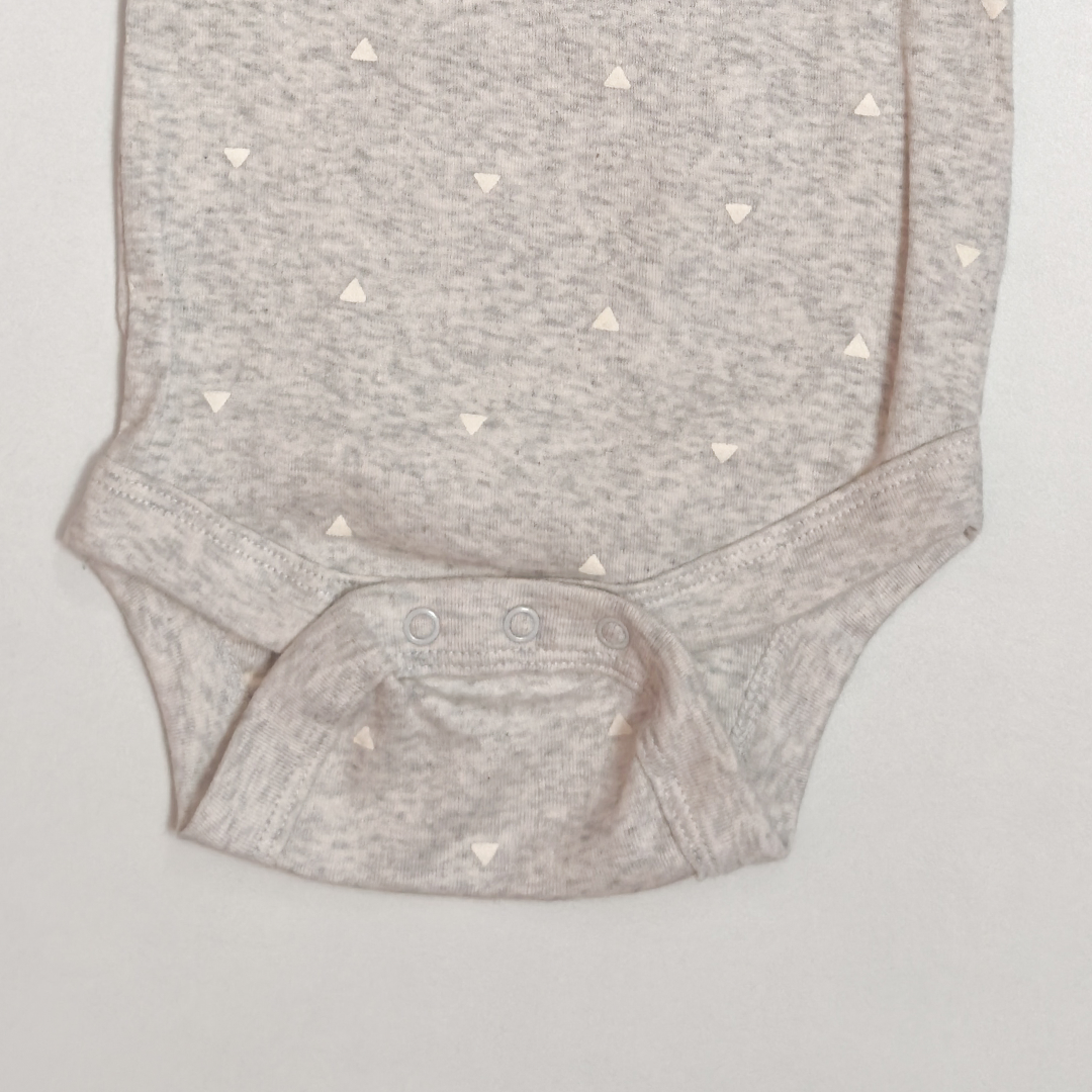 GREY CUTE PATTERNED ONESIE