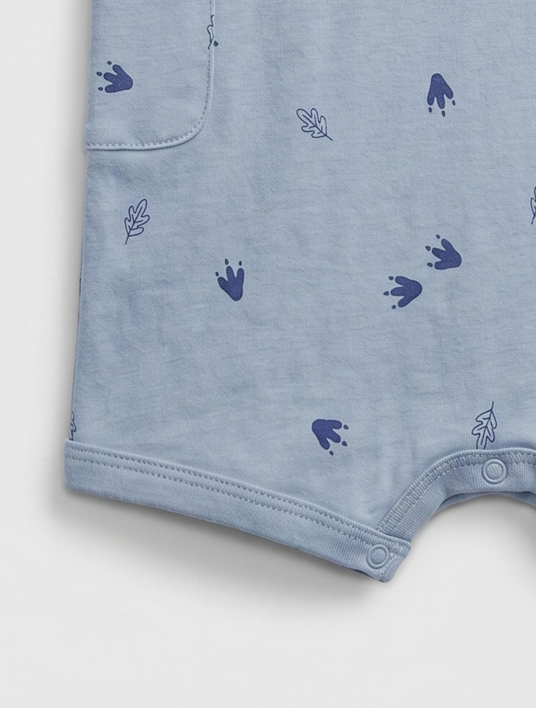Blue printed boys jumpsuit
