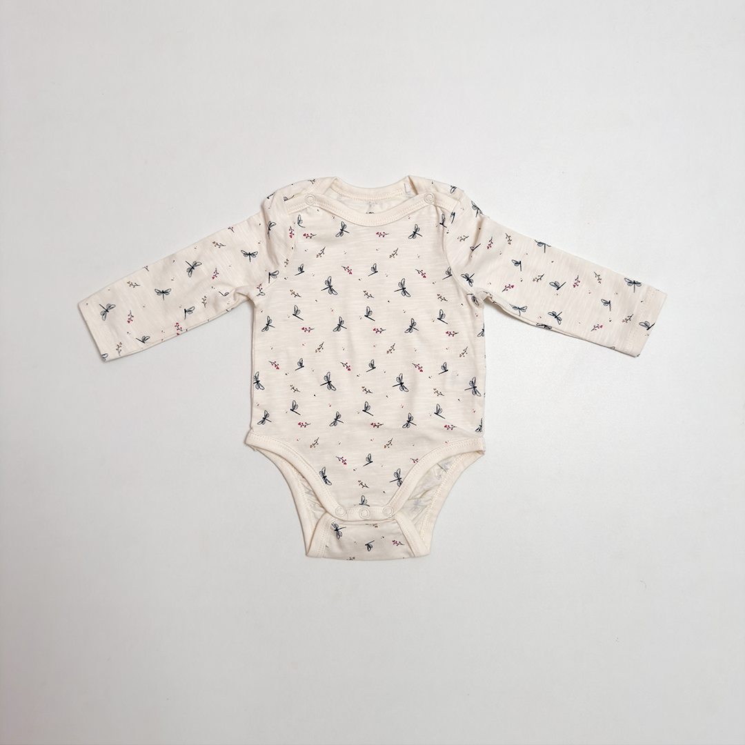 OFF WHITE PRINTED ONESIE