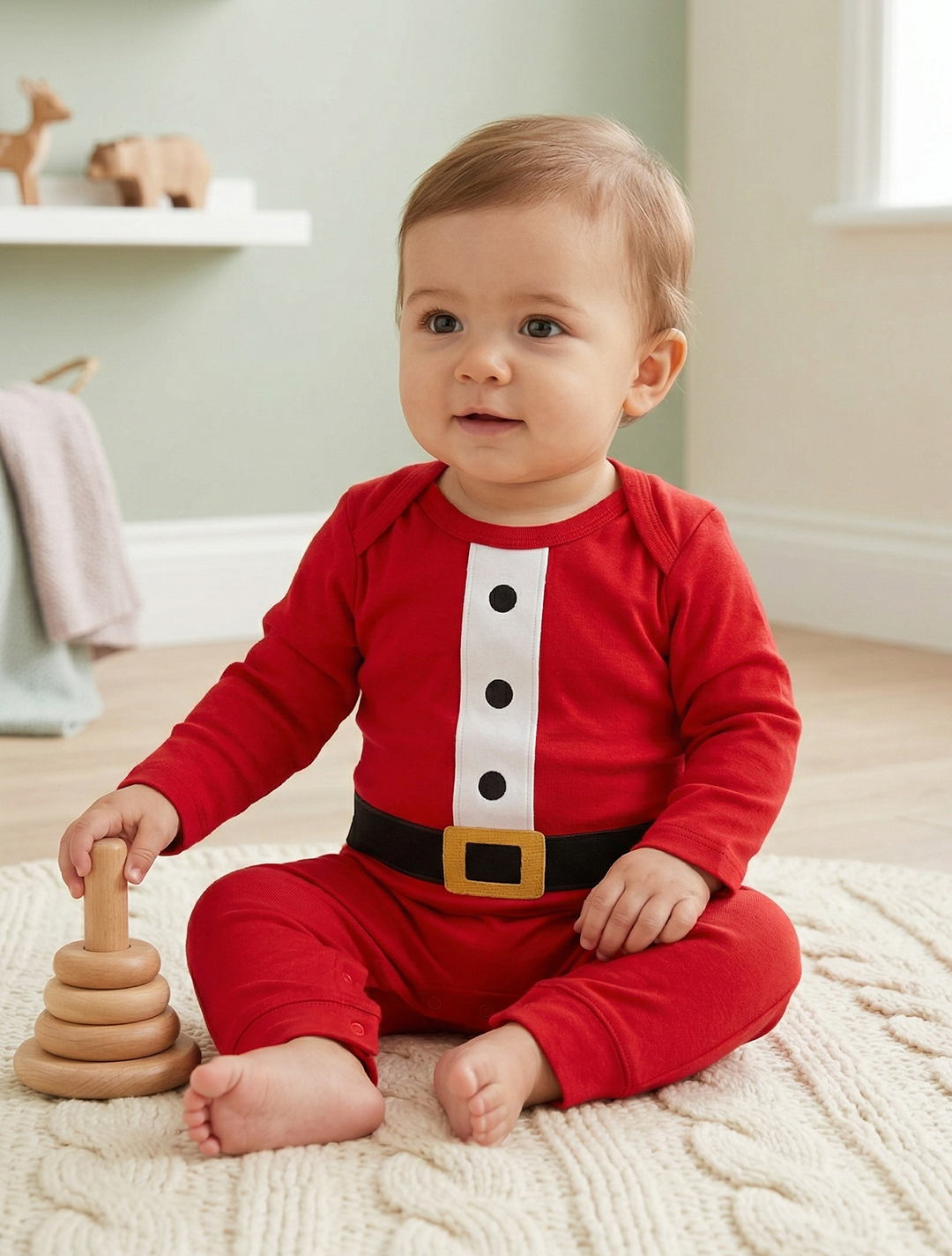 CHRISTMAS  RED COLOURED ROMPER