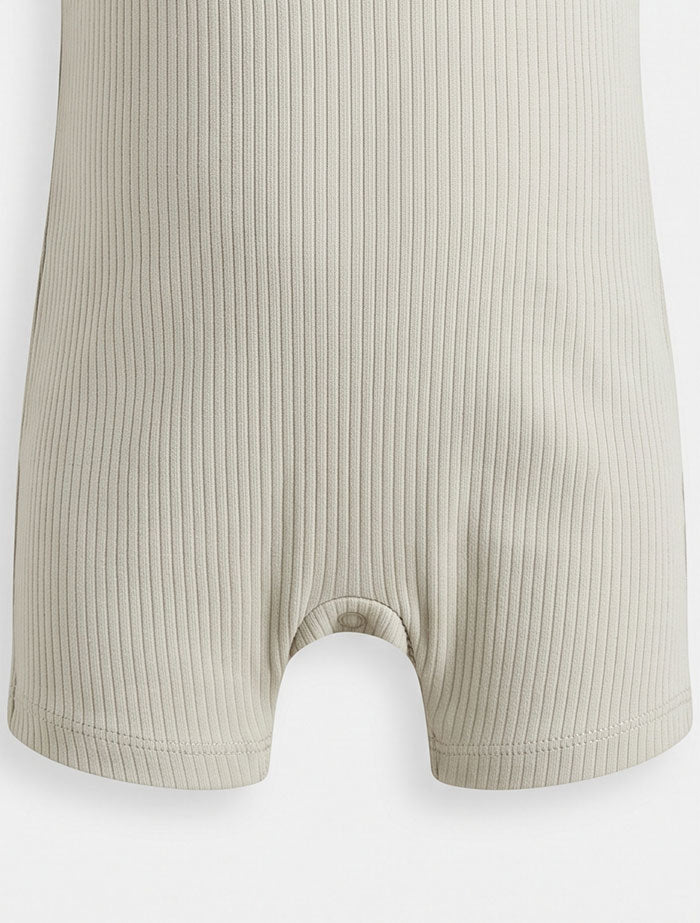 Sage green little one ribbed jumpsuit