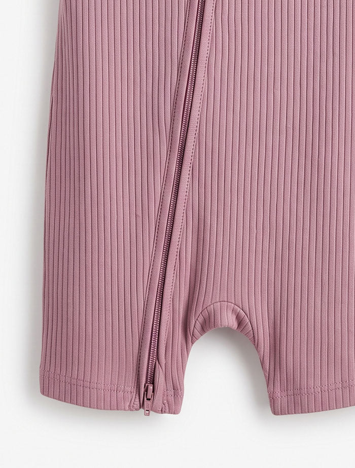 Dusky pink 2 way zipper jumpsuit