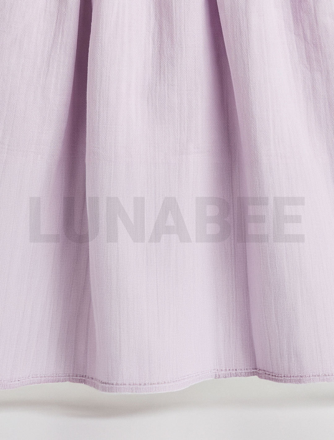 Lavender floral embroidered puff sleeve dress