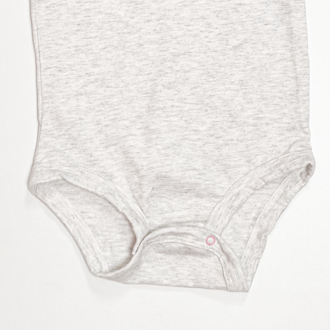 GREY PRINTED FULL SLEEVE ONESIE