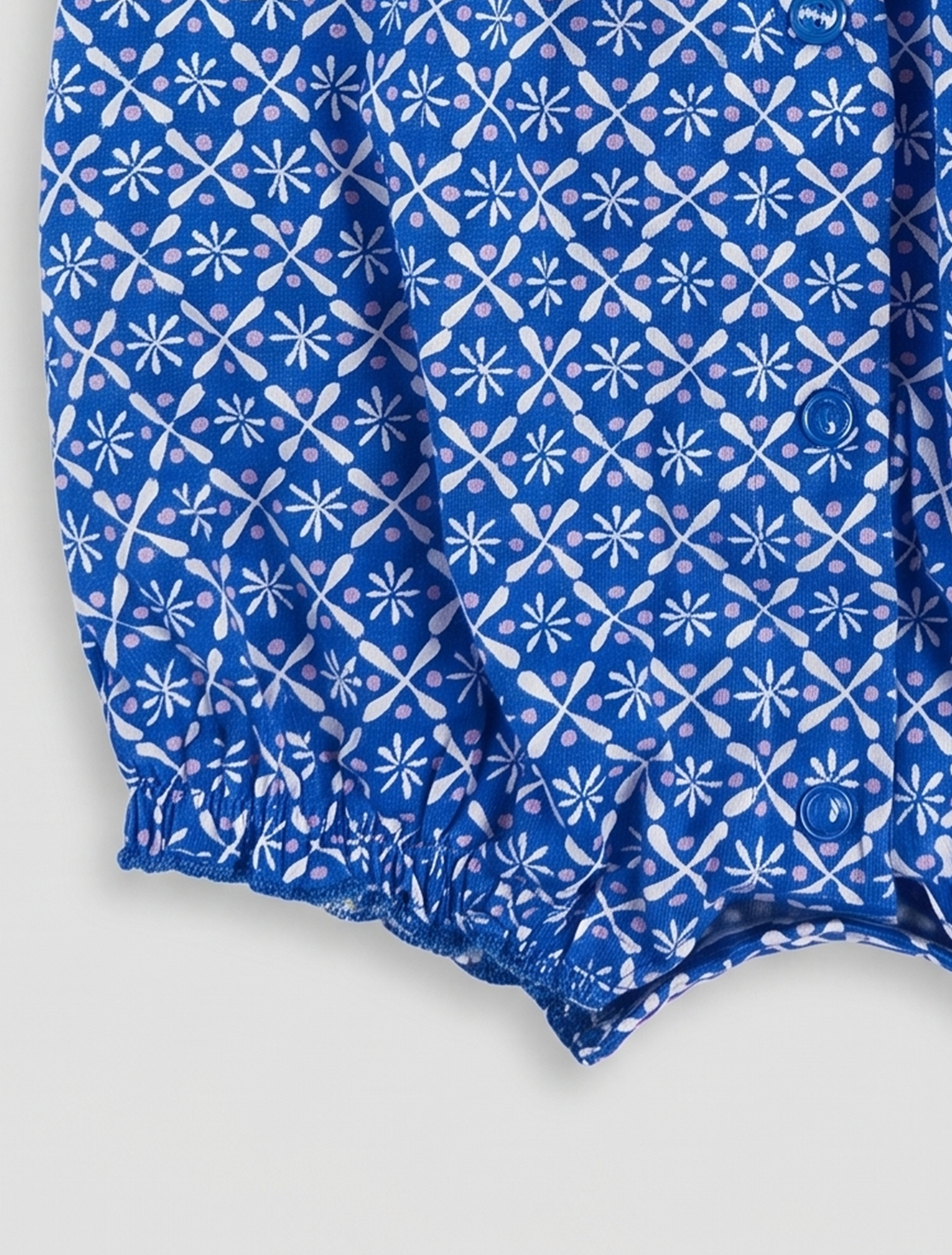 Royal blue patterned fancy jumpsuit