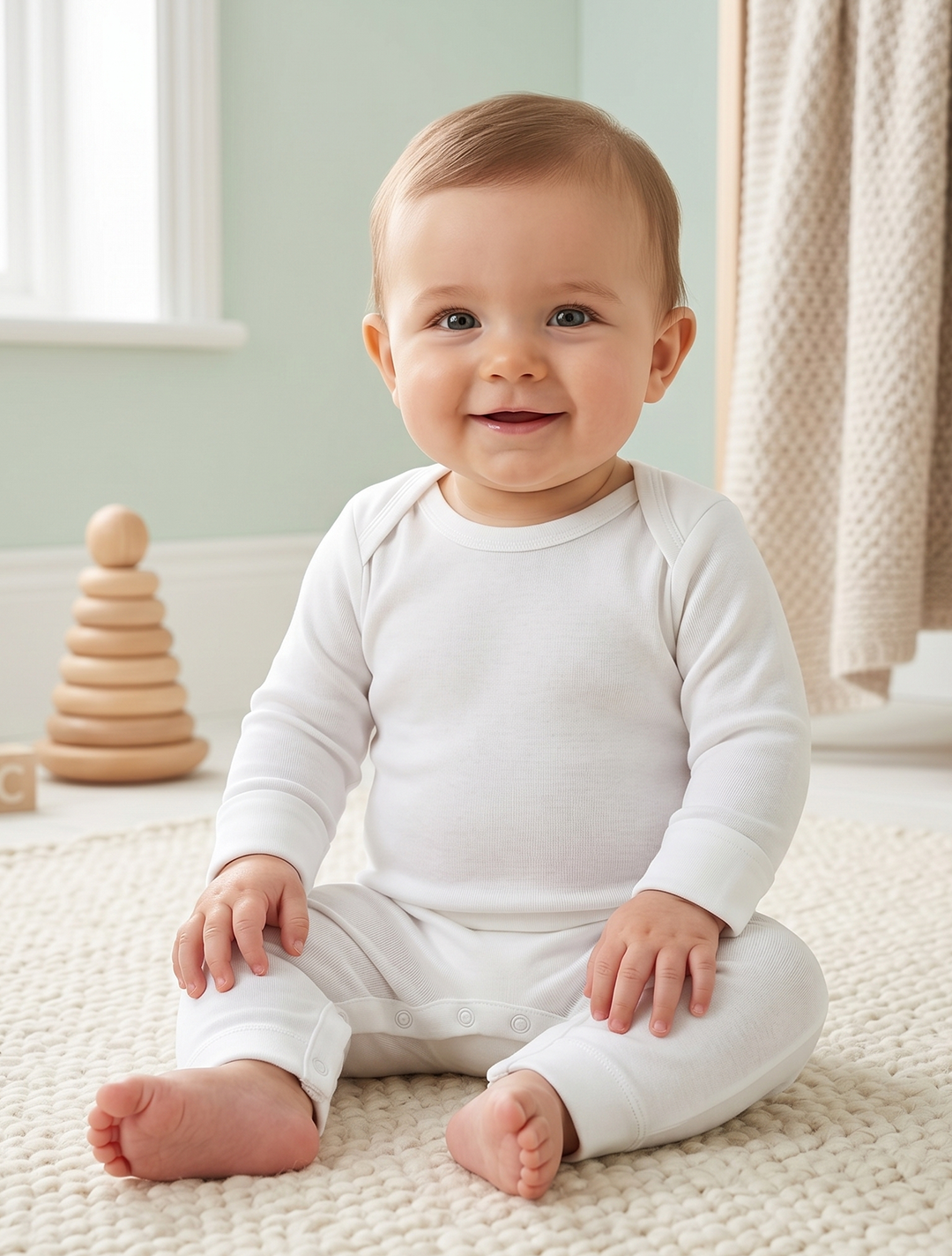WHITE PLAIN ROMPER