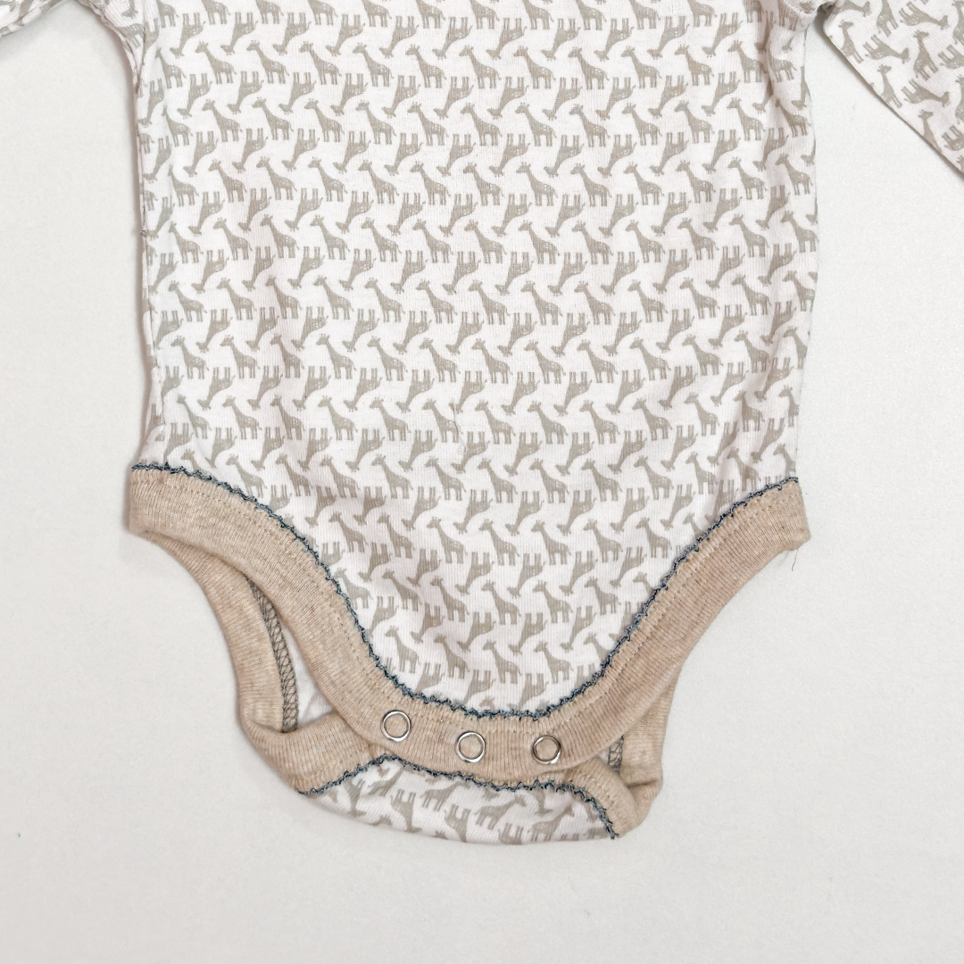 GREY PRINTED ONESIE